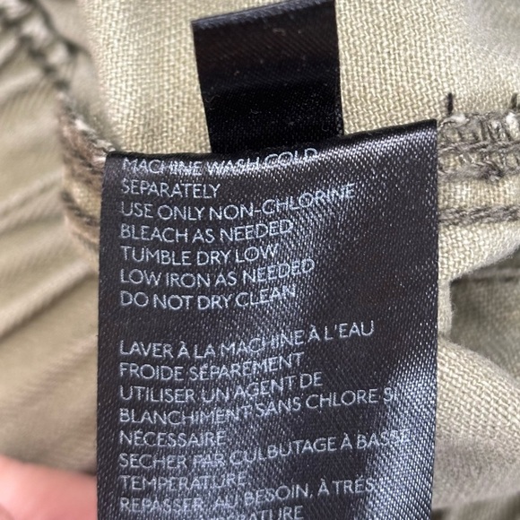 Urban Outfitters BDG Umber High Waist Paper Bag Painter Pants Army Olive Green S - Picture 9 of 10